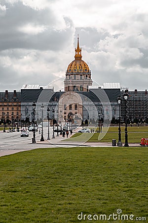 Les Invalides in Paris, France Editorial Stock Photo