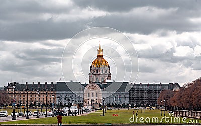 Les Invalides in Paris, France Editorial Stock Photo