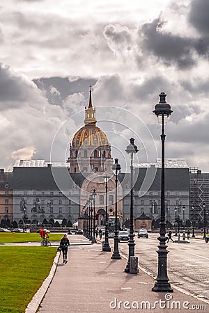 Les Invalides in Paris, France Editorial Stock Photo