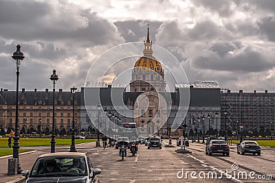 Les Invalides in Paris, France Editorial Stock Photo