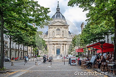 Urban scene, street view in Paris, France Editorial Stock Photo