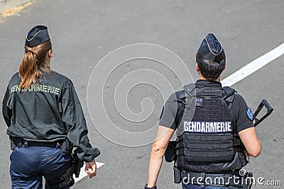 French police Editorial Stock Photo