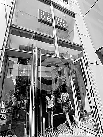 Uniqlo fashion store in France Editorial Stock Photo