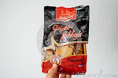 Swedish Gingersnaps Pepparkakor biscuits Editorial Stock Photo