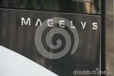 Magelys line emblem Editorial Stock Photo