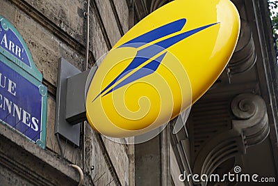 La Banque Postale sign Editorial Stock Photo