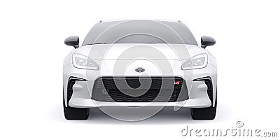 Paris, France - 4 March 2022. Toyota GR 86 2022. Compact sports coupe. 3d render Editorial Stock Photo