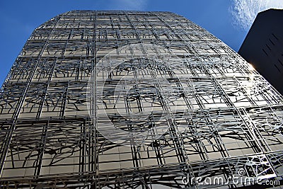 Ministry of Culture and Communication, facade closeup. Paris, France, 12 Aug 2018. Editorial Stock Photo