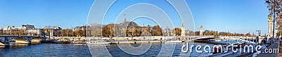 Pont Alexandre III and Great Palace - Paris, France Editorial Stock Photo