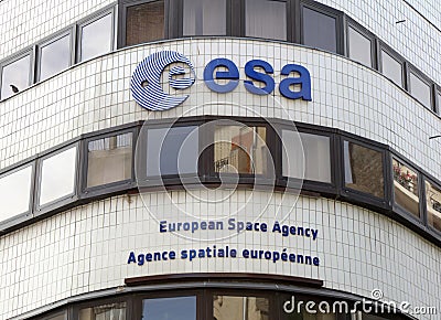 Building of the esa in Paris Editorial Stock Photo