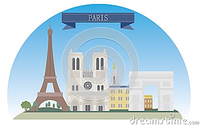 Paris Vector Illustration