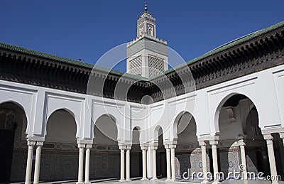 Paris Grand Mosque Stock Photo