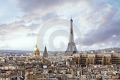 Paris from high angle view Stock Photo