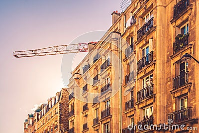 Paris living apartments Stock Photo