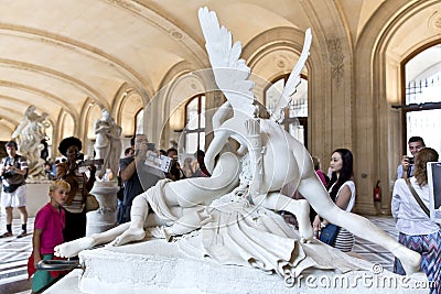 Paris, Louvre Editorial Stock Photo