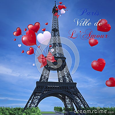 Paris Lover town Stock Photo