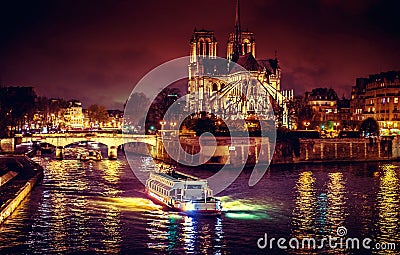 Paris at night Stock Photo