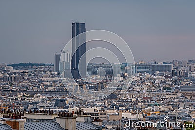 Paris panorama tour montparnasse Editorial Stock Photo