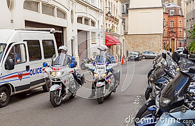 Paris. Police. Editorial Stock Photo