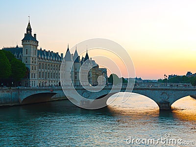 Paris, Pont au Change Stock Photo