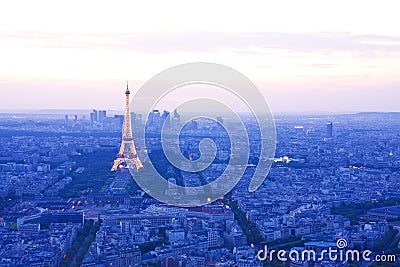 Paris skyline Editorial Stock Photo