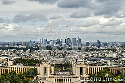 Paris skyline Stock Photo