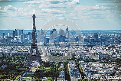 Paris skyline Stock Photo