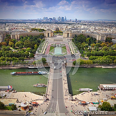 Paris skyline Stock Photo