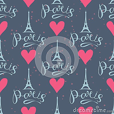 Paris spring love Vector Illustration