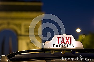 Paris taxi Stock Photo