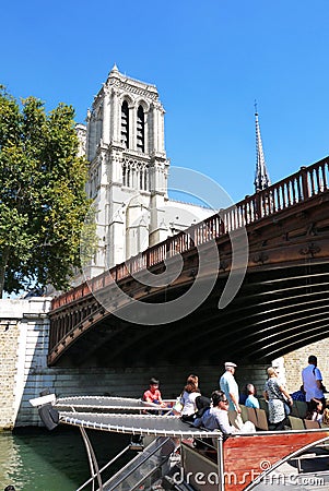 Paris Tourism Editorial Stock Photo