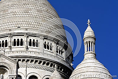 Paris travel Basilica Sacre Coeur - Sacred Heart Stock Photo