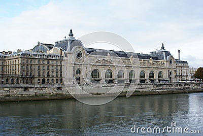 Paris, view of Musee d`Orsay Stock Photo