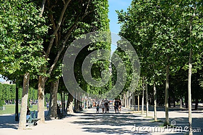 Jardin De Luxembourg in Paris, France Editorial Stock Photo