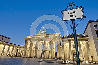 The Pariser Platz at Berlin, Germany Stock Photo