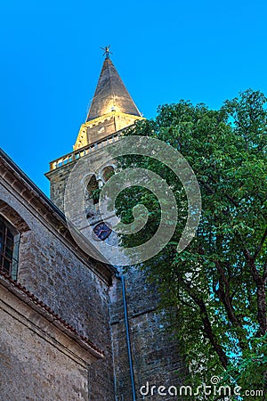 Parish church San Vito, Modesto e Crescenzia, Groznjan Stock Photo