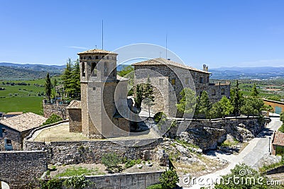 Parish church of Santa Maria is located in Aler Stock Photo