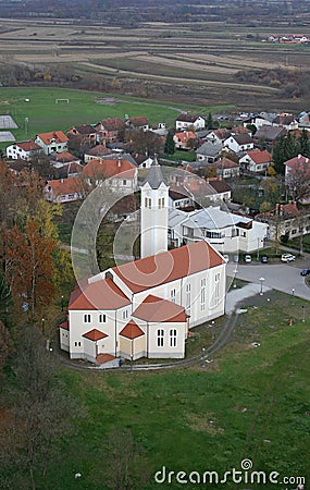 Church of St. John of Nepomuk in Glina, Croatia Stock Photo