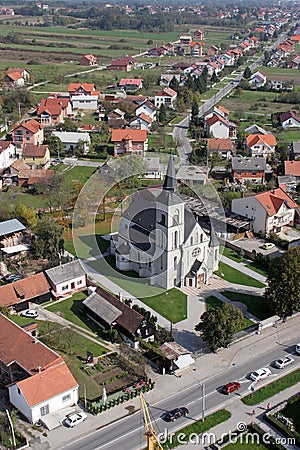 Parish Church of St. Martin in Dugo Selo, Croatia Stock Photo