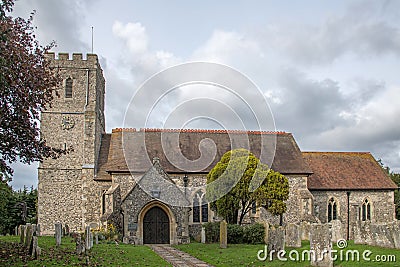 The parish church of St Nicholas Southfleet Kent Stock Photo