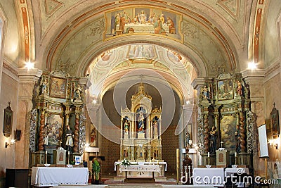 Church of the Visitation of the Virgin Mary in Garesnica, Croatia Stock Photo