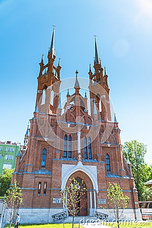 Parish of the Sacred Heart of Jesus of the Roman Catholic Church Editorial Stock Photo