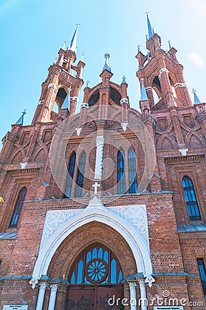 Parish of the Sacred Heart of Jesus of the Roman Catholic Church Editorial Stock Photo