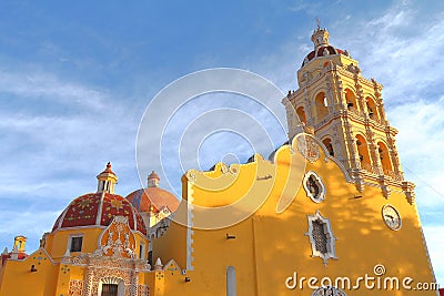 Parish of santa maria natividad in atlixco, puebla, mexico VI Editorial Stock Photo