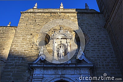 Santiago Apostle Church facade, Montilla, Spain Stock Photo