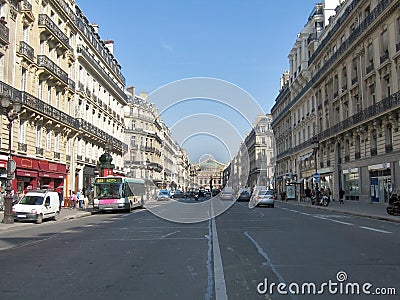 Parisian avenue Stock Photo