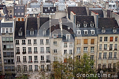 Parisian roofs Stock Photo