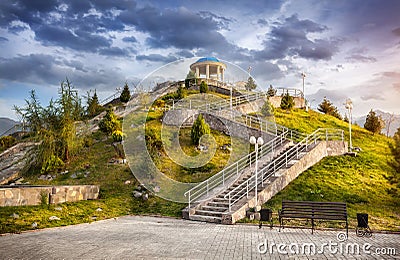 Park in Almaty Stock Photo