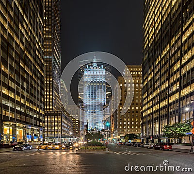 Park Avenue in New York Stock Photo