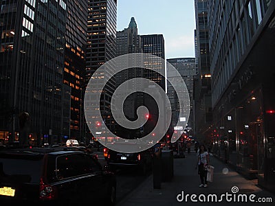 Park Avenue - New York Editorial Stock Photo